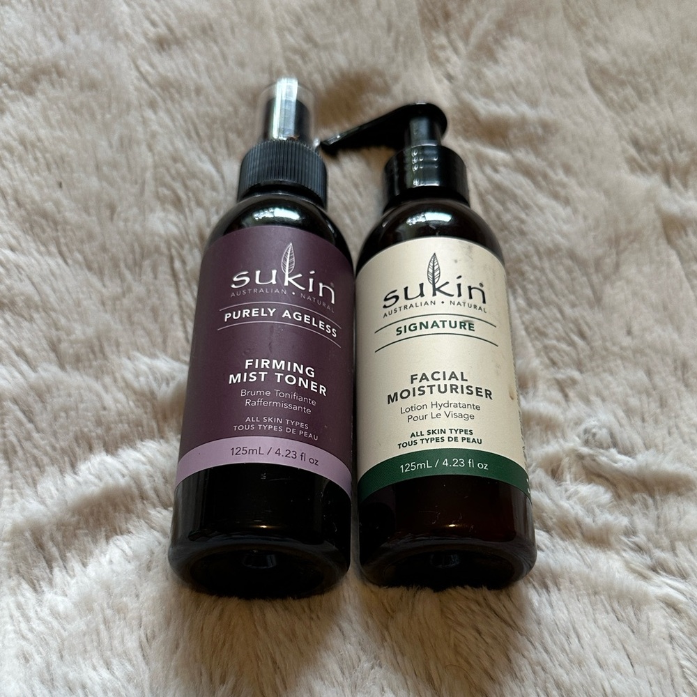 Sukin Australian Natural Skincare Firming Mist Toner & Facial‎ Moisturiser Duo